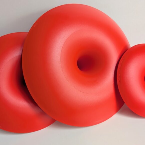 Koziol Babell Etagere Red Plastic Christmas Tree Tidbit Serving Tray 3 Tier Dish - Picture 12 of 14